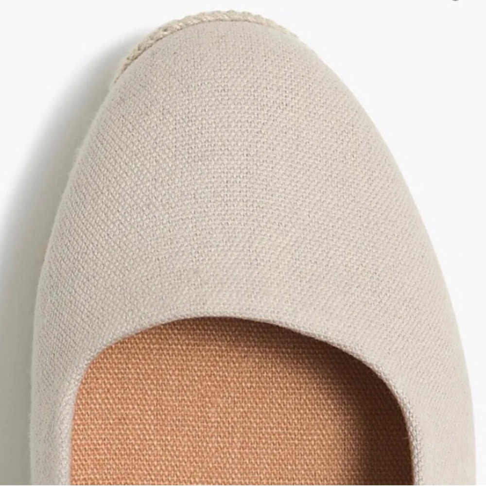 J. Crew Factory Beige Espadrille Wedge Shoes - Picture 4 of 8